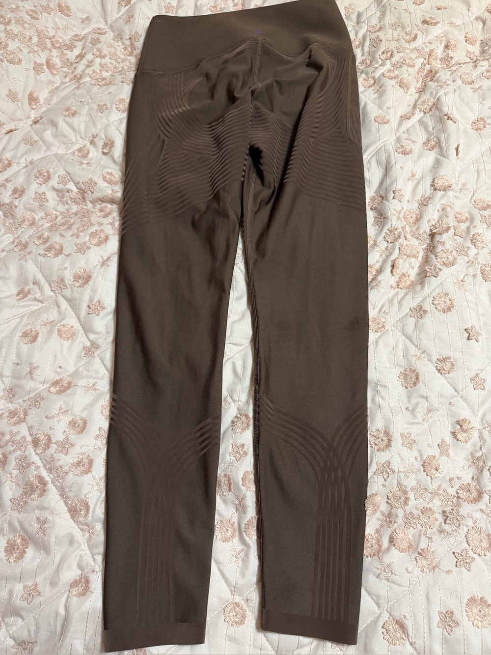 Fanka Body Sculpt High Waisted Side Pocket Leggings - Chocolate Brown, Size M